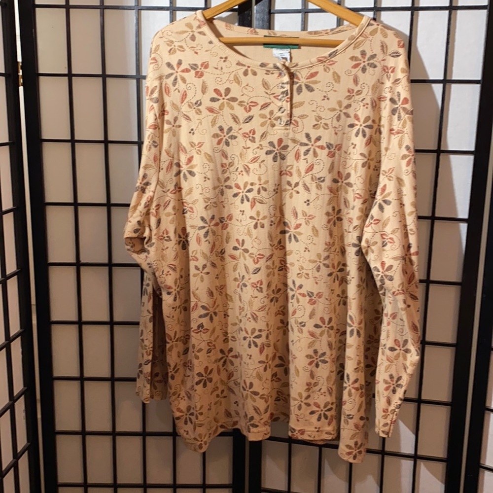 Hunters Run Long Sleeve Top Size 2X